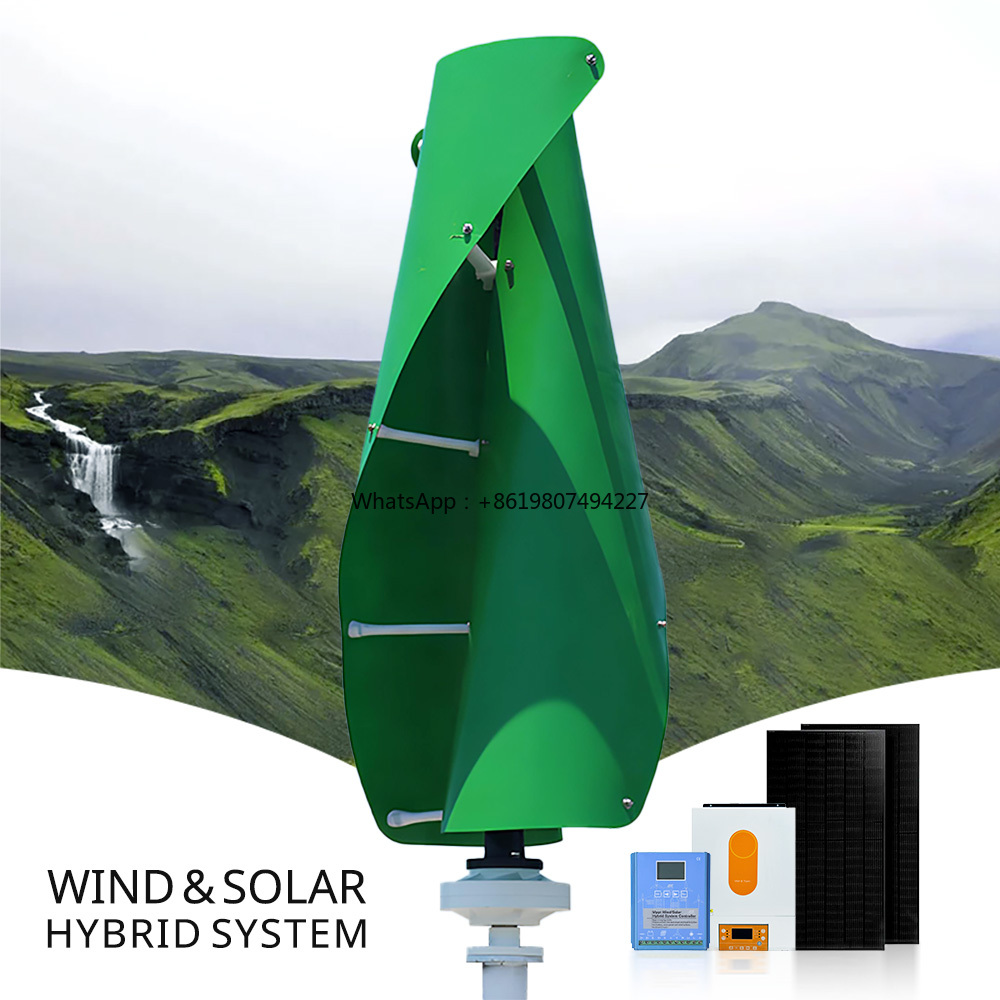 5-10kw Household Vertical Axis - Wind Solar Hybrid Kit ulasan dan harga